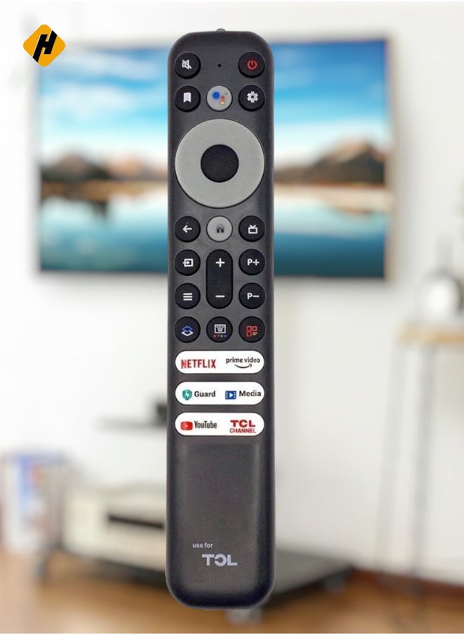 HuHa Replacement Remote Control for TCL Mini-LED QLED 4K UHD Smart Android TV  - Image 1