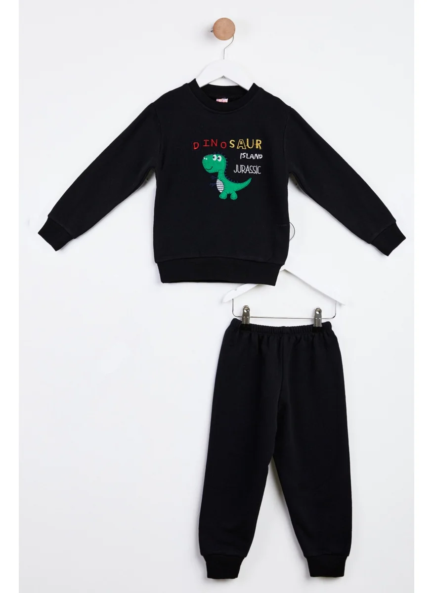 Tofisa 18001-BLACK Children's Printed Suit