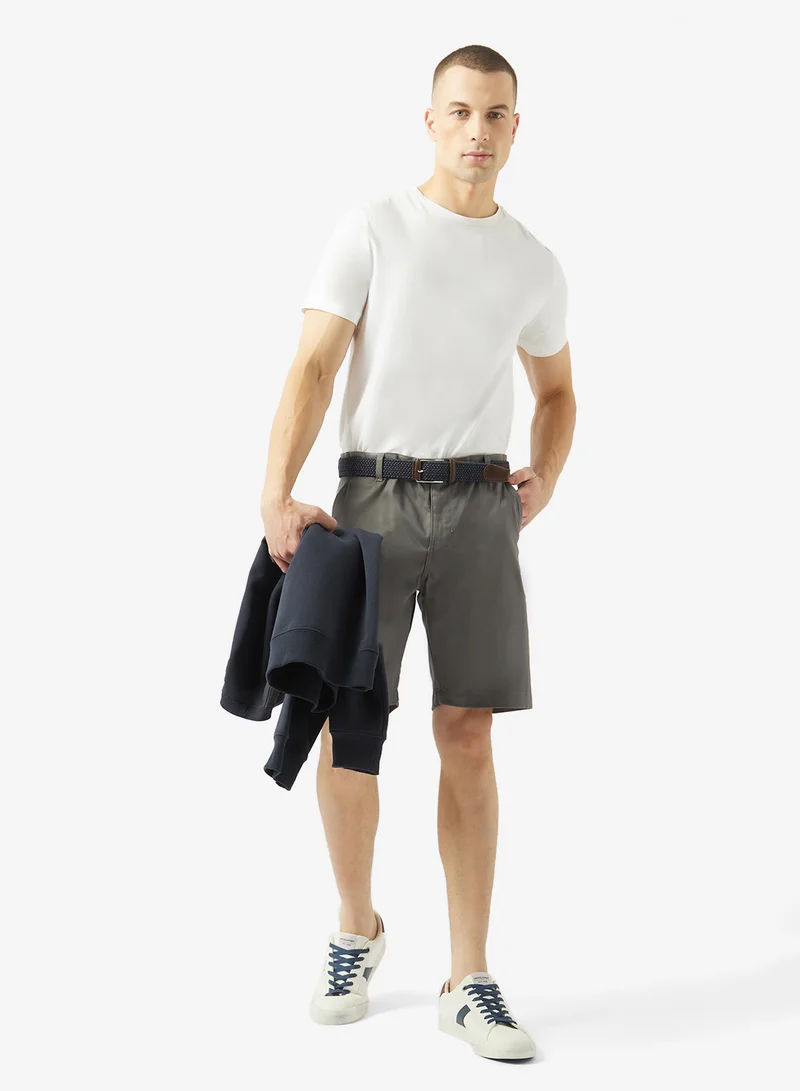 Robert Wood Side button closure shorts