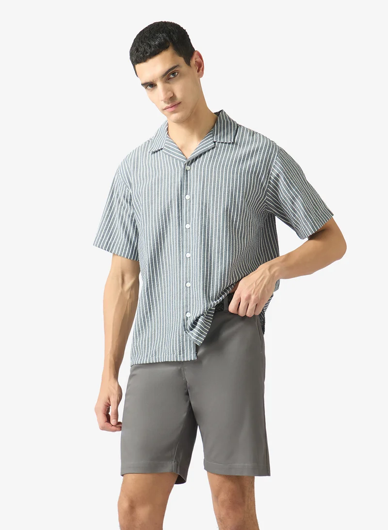 Robert Wood Side button closure shorts