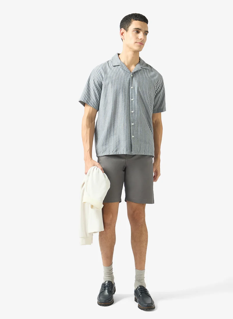 Robert Wood Side button closure shorts