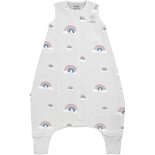 Woolino Woolino 4 Season Baby Sleep Bag or Sack with Feet Opening Merino Wool and Organic Cotton Toddler Sleeping Bag 34T Rainbow 