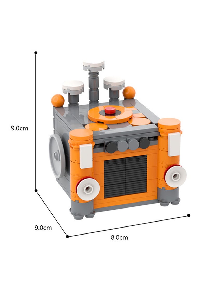 157 Building Blocks - Gray-Orange Robot, Fun Collection Of Assembled Action Doll Set Building Block Toys, Great Gifts For Boys And Girls - Image 2