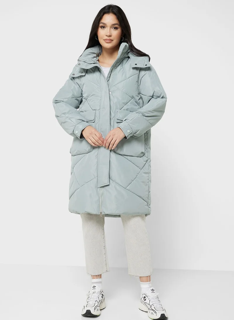 ELLA Longline Puffer Jacket