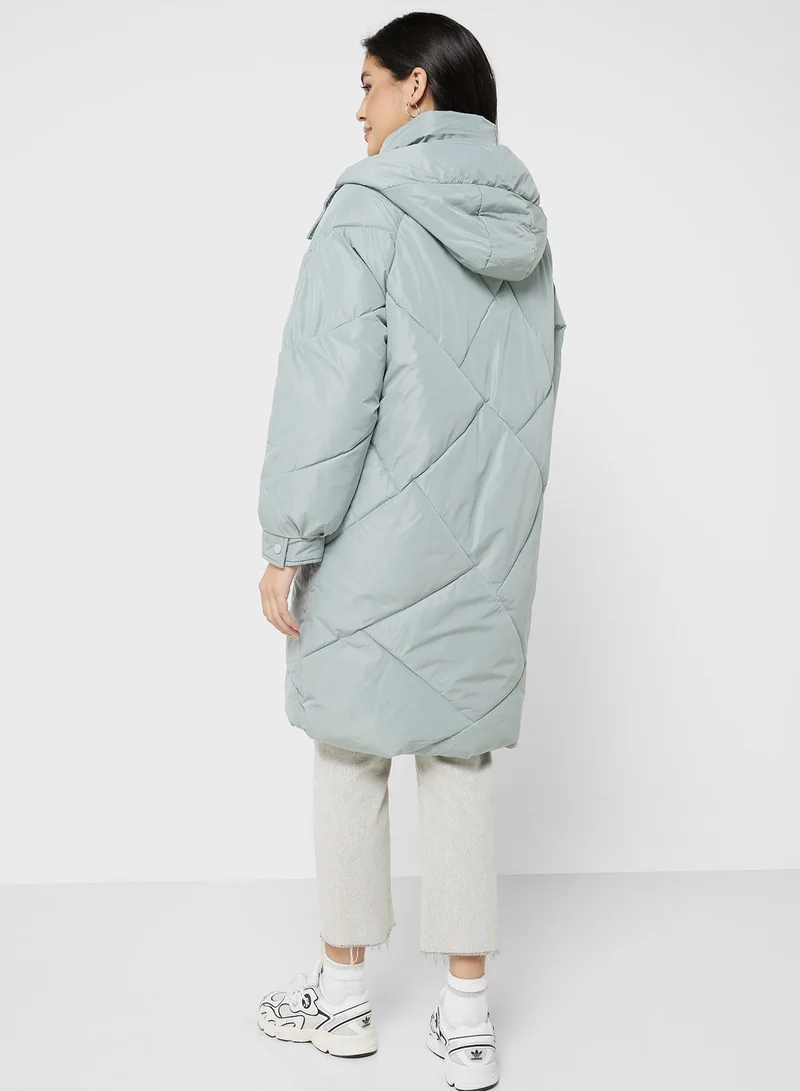 ELLA Longline Puffer Jacket