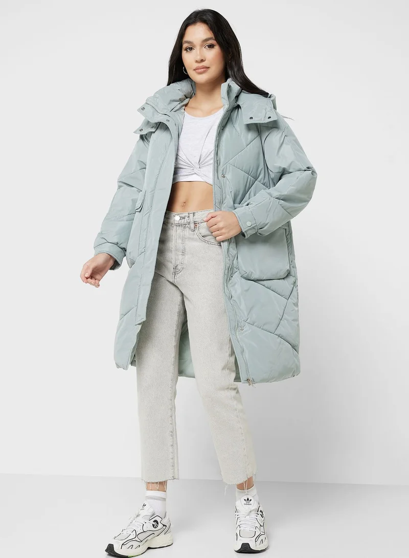 ELLA Longline Puffer Jacket