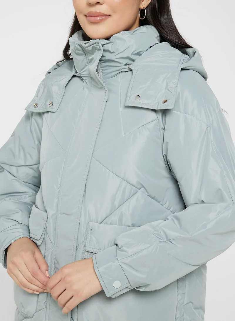 ELLA Longline Puffer Jacket