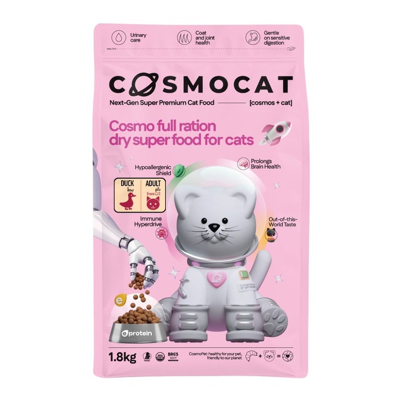 Cosmocat Dry Food Duck Regular Adult 1.8kg