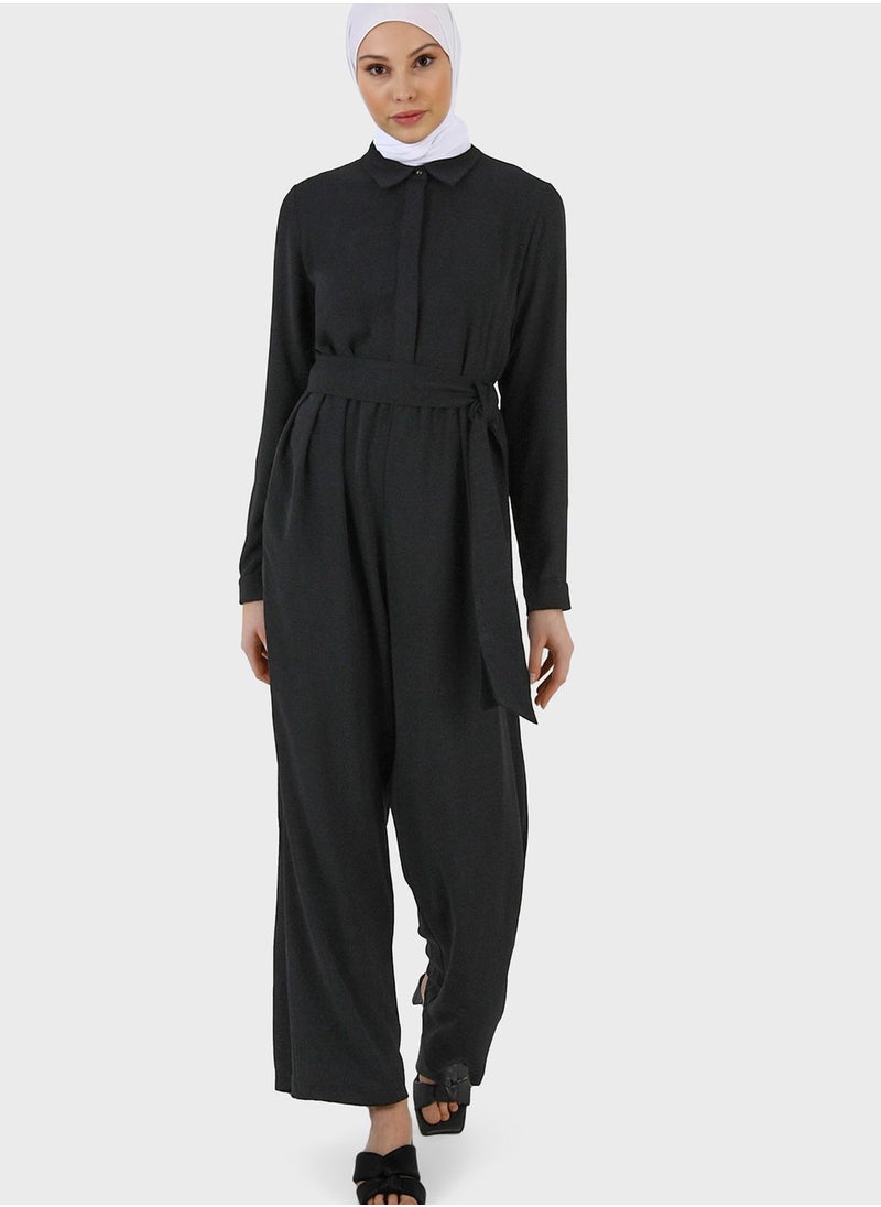 Refka by modanisa - Wide Leg Jumpsuit - Image 1