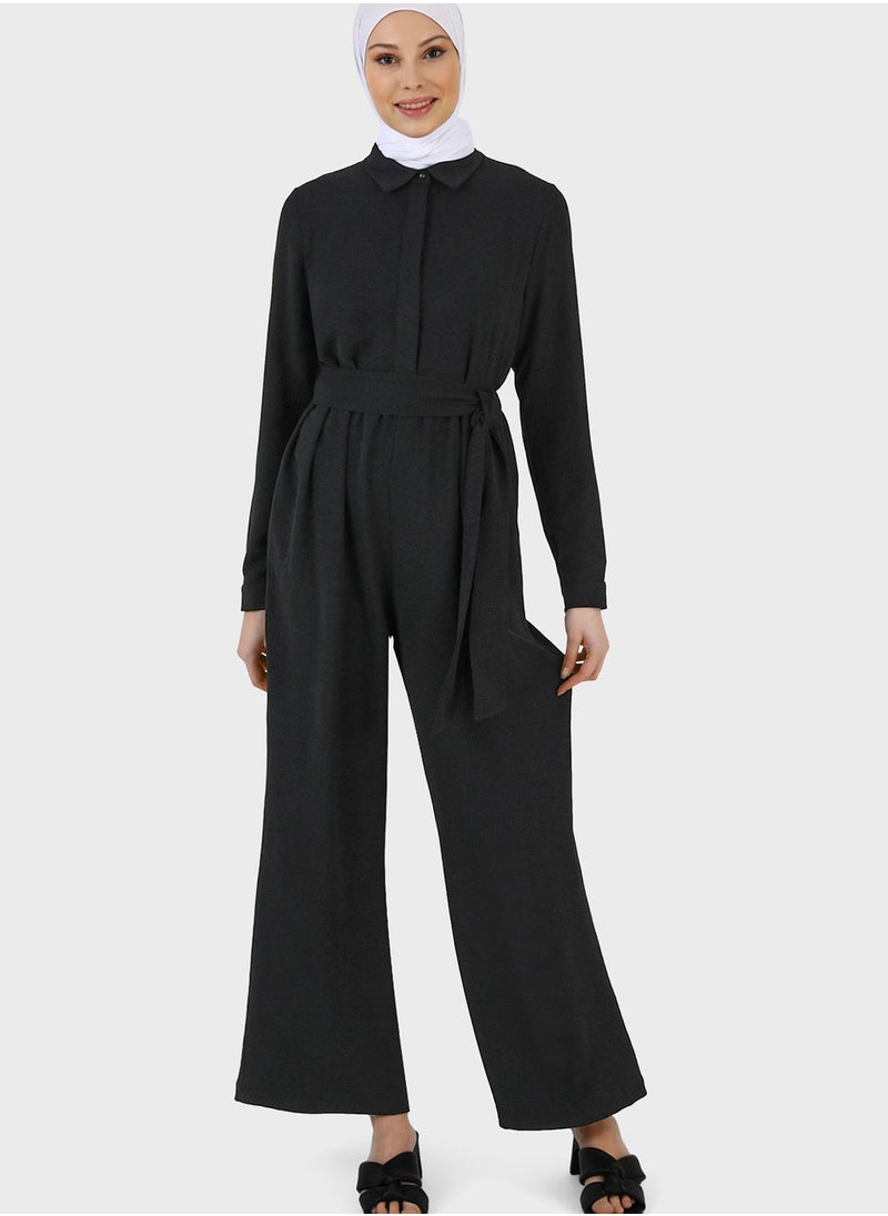 Refka by modanisa - Wide Leg Jumpsuit - Image 1