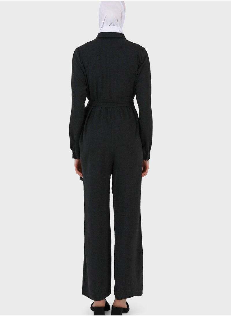 Refka by modanisa - Wide Leg Jumpsuit - Image 1