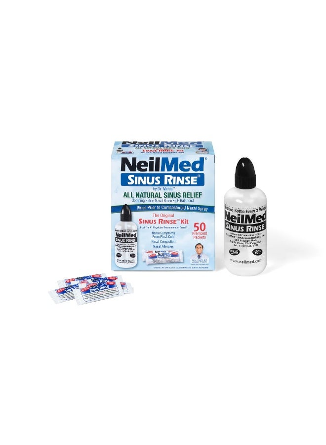 NeilMed Sinus Rinse A Complete Sinus Nasal Rinse Kit 50 count Pack of 1 Count may vary - Image 2