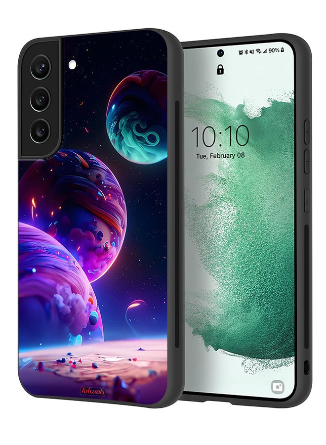 Tolwak Samsung Galaxy S21 FE 5G Protective Case Cover Planet Pattern - Image 1