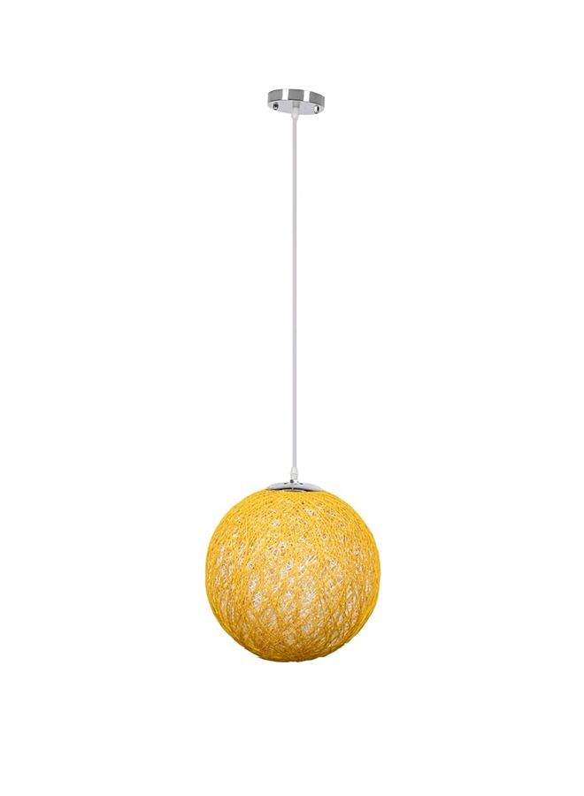 الروضة للإضاءة معلقة ديكورتيف 1 لمبة | حديث ديكور LED E27 معلقة مصباح سقف اضاءة داخلية مصباح معلق دلاية سقف مودرن | مناسبة لأي غرفة | | اللون: أصفر | المقاس: 70x30 سم - Image 1