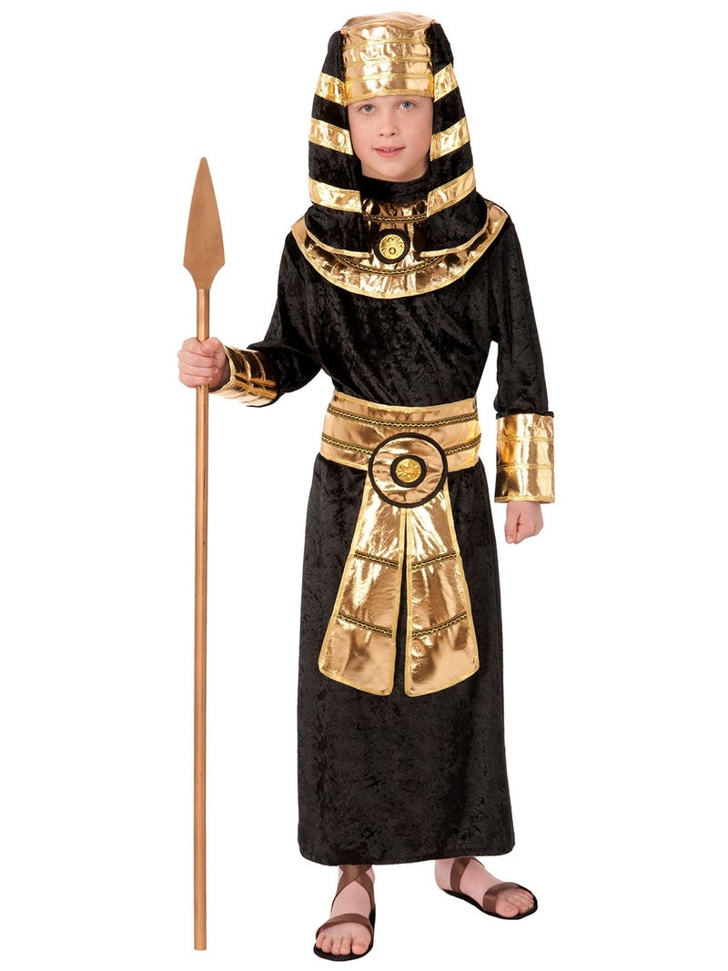 Forum Novelties Pharaoh Costume,Black/Gold Large