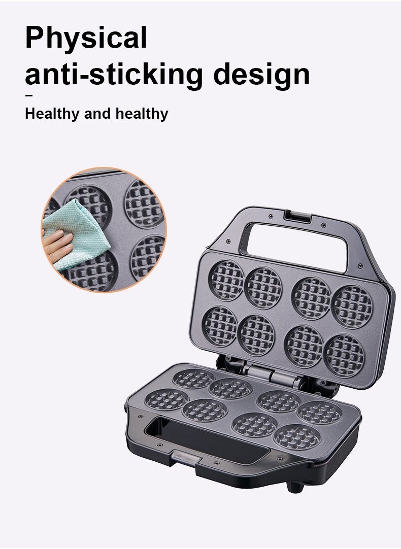 sokany - Electric Waffle Maker, Snacks Maker, 8 Waffles Non-Stick 850 Watts SK-08085 Black - Image 1
