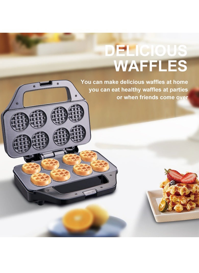 sokany - Electric Waffle Maker, Snacks Maker, 8 Waffles Non-Stick 850 Watts SK-08085 Black - Image 1