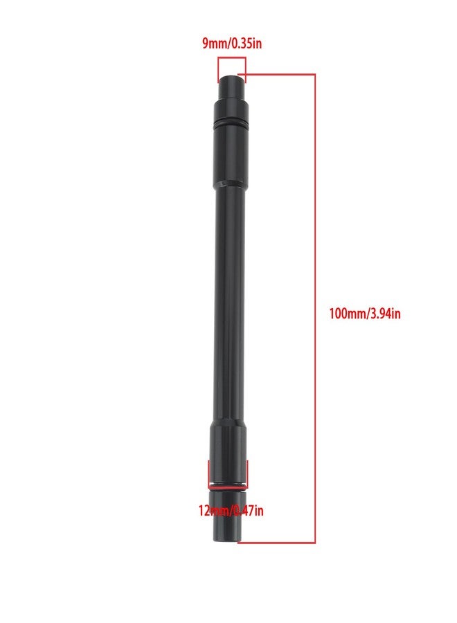 Create idea 12mm to 9mm Bike Thru Axle Hub Adapter Bicycle Hub Adapter 100mm Thru Axle Hub Quick Release Conversion for Mountain Road Bike, Black - Image 4