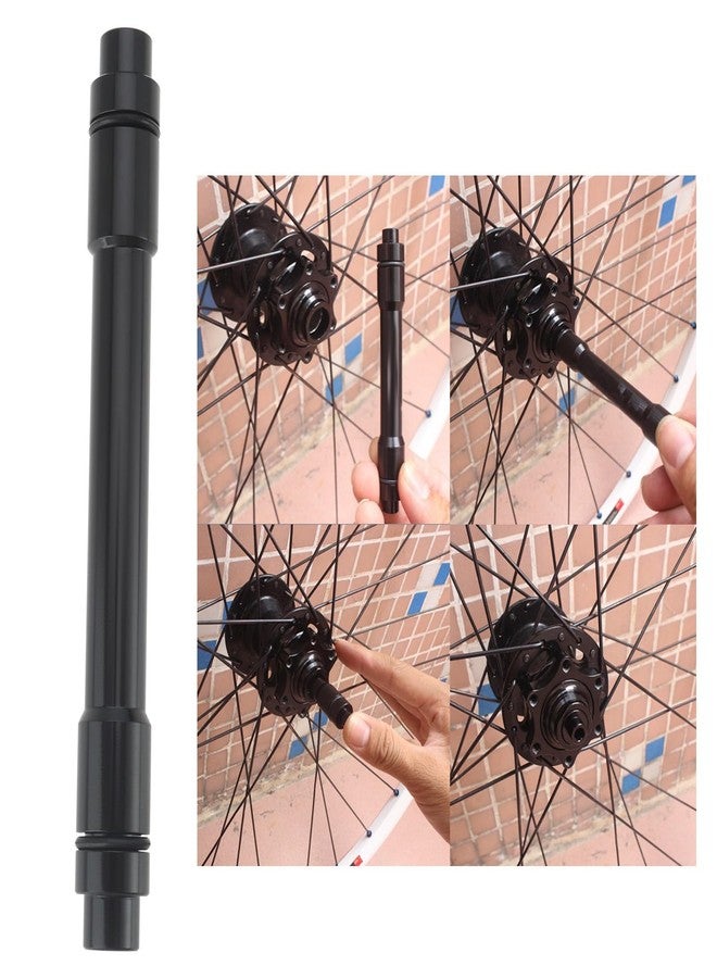 Create idea 12mm to 9mm Bike Thru Axle Hub Adapter Bicycle Hub Adapter 100mm Thru Axle Hub Quick Release Conversion for Mountain Road Bike, Black - Image 3