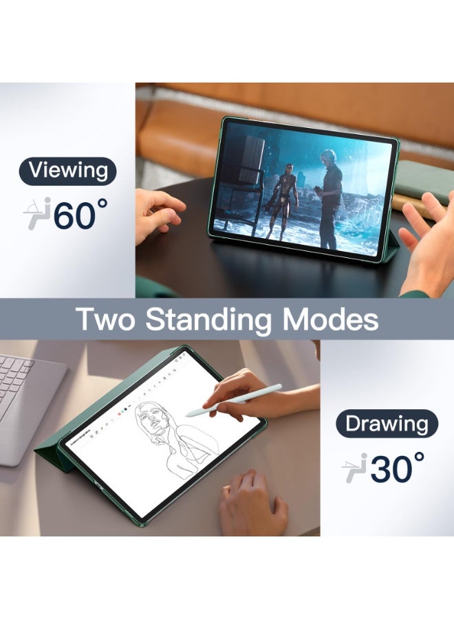 إغرين99 لـ iPad mini (2024/2021) 7th / 6th 8.3 بوصة غطاء الحالة,وسادة هوائية شفافة لمكافحة الانقطاع, غطاء واقي للجهاز اللوحي, تصميم ثلاثي الطي متعدد الزاوية, إيقاظ / نوم تلقائي, جلد ناعم, أخضر - Image 5