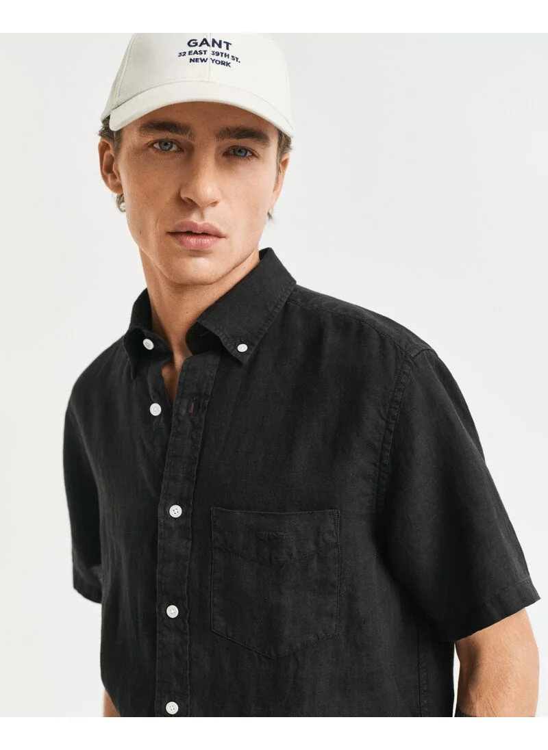 GANT REG GMNT DYED LINEN SS SHIRT