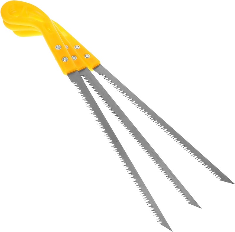 3pcs Japanese Hand Saw Mini Wallboard Saw with Sharp Blade Plastic Handle for Woodworking Gardening Tree Trimming and Camping Tools - Image 1
