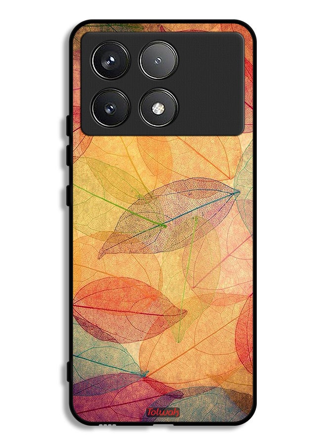 Tolwak Xiaomi Redmi K70 Pro Protective Case Cover Leaves Abstract Digital Art - Image 1