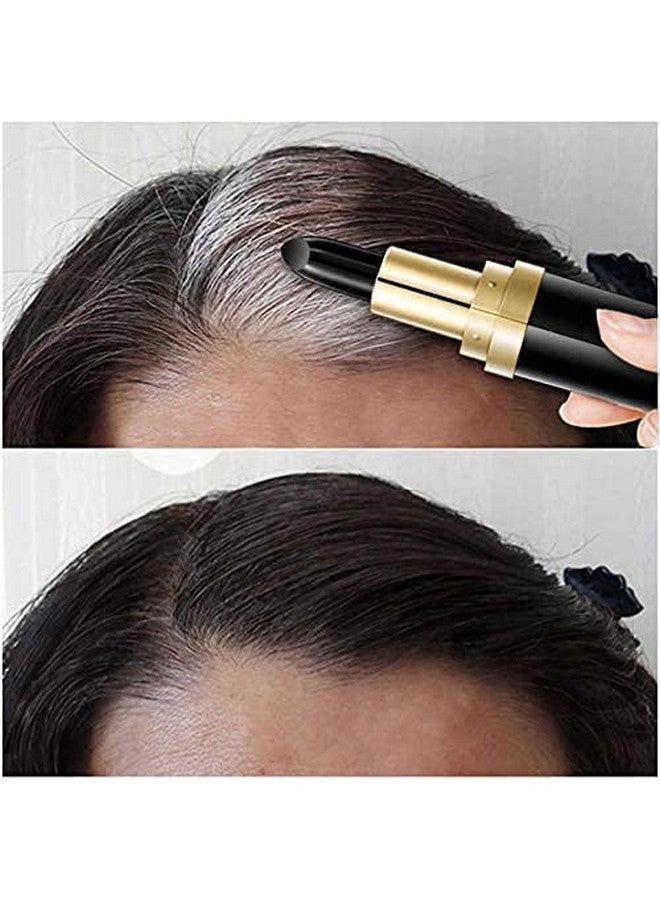 La Milee Hair Color Pencil For Roots Onetime Hair Dye Instant Gray Root Coverage Hair Color Modify Cream Stick Temporary Cover Up White Hair Colour Dye 3.8G (2 Black) - Image 3