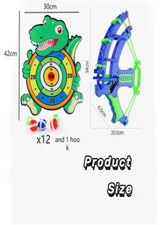 Oasisgalore Target Shooting Toys Dinosaur Dart Board Archery Toy Set For Kids Gifts  - Image 2