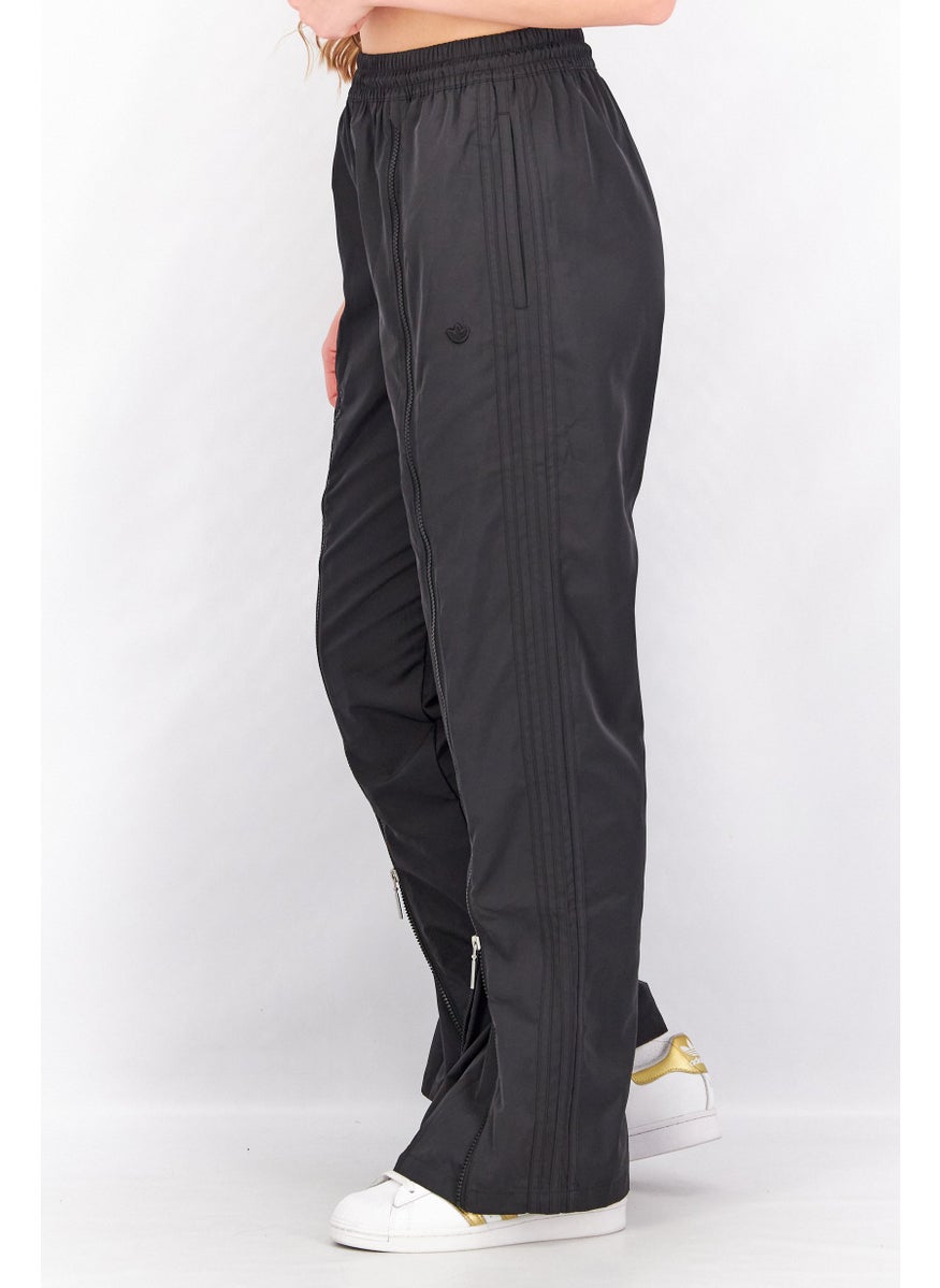 adidas Originals - Women Regular Fit Zip Open Hem Pants, Black - Image 1