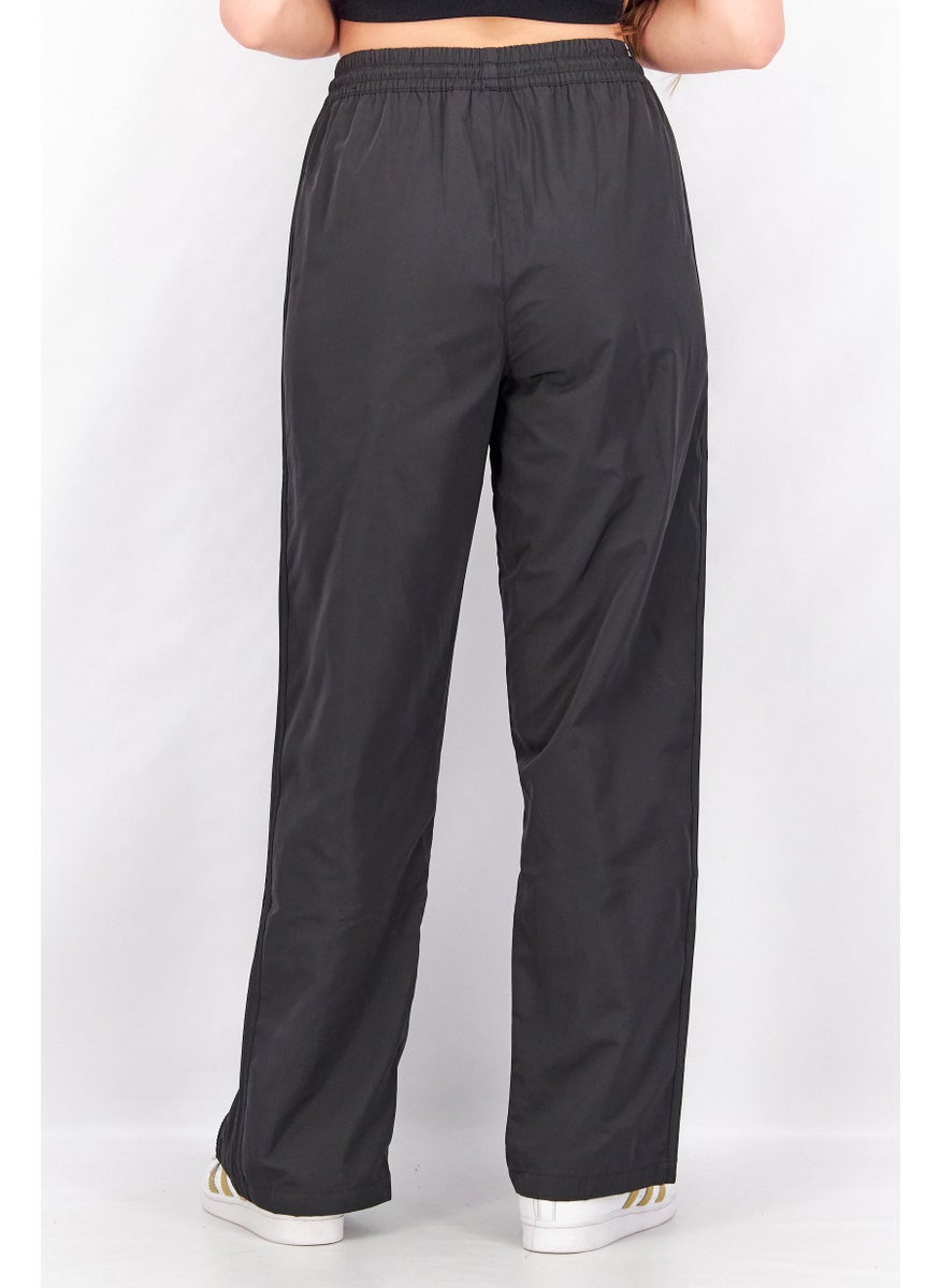 adidas Originals - Women Regular Fit Zip Open Hem Pants, Black - Image 1