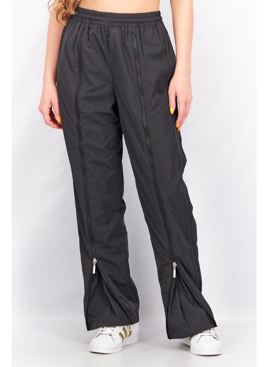 adidas Originals - Women Regular Fit Zip Open Hem Pants, Black - Image 1