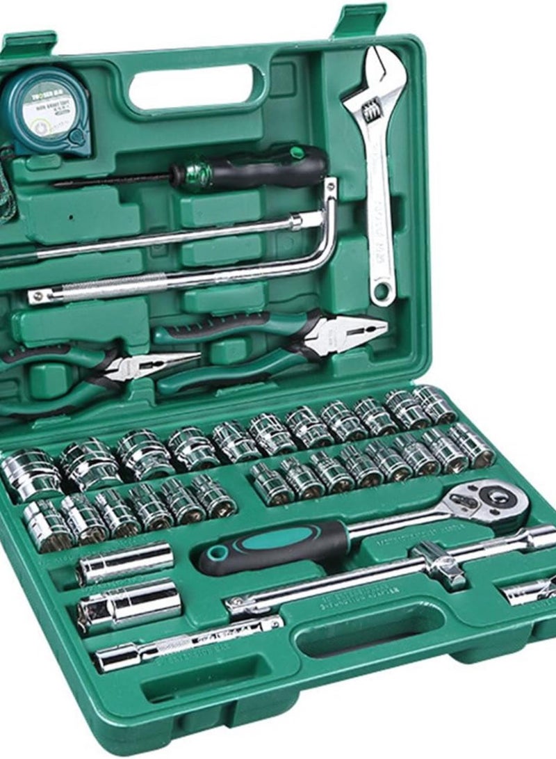 GGOOT 39 Socket Spanner Set Car Repair Car Brand  Dimension Combination Kit Hardware Toolbox Ratchet Spanner Set - Image 1