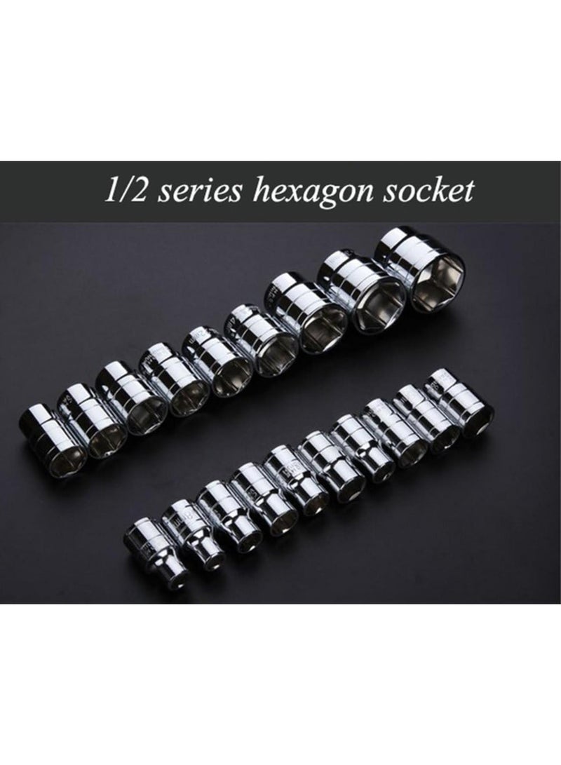 GGOOT 39 Socket Spanner Set Car Repair Car Brand  Dimension Combination Kit Hardware Toolbox Ratchet Spanner Set - Image 5
