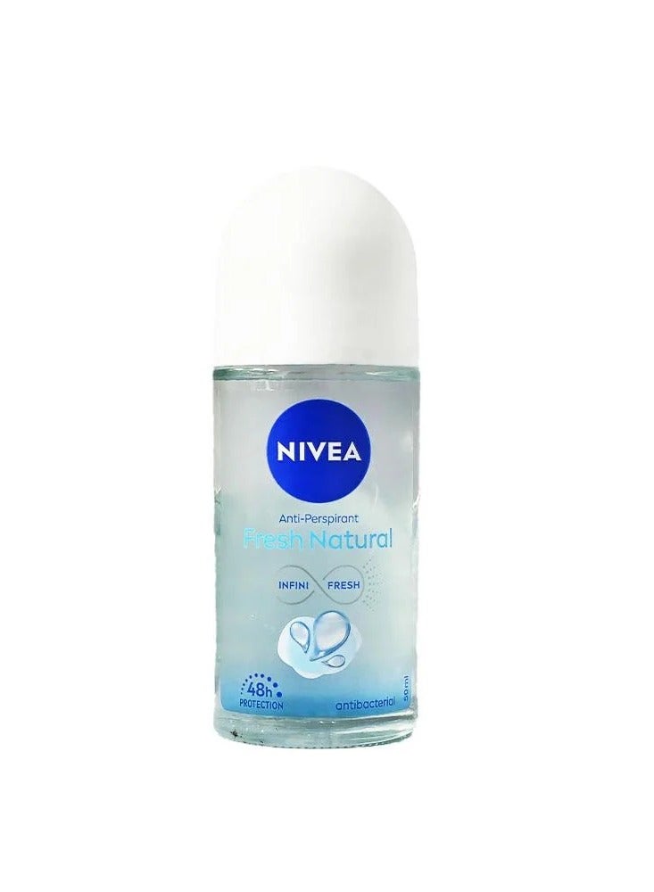 Nivea Deodorant Roll On Fresh Natural For Women 50ml - Image 1