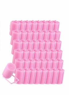 XiuWoo 48 Pieces Foam Sponge Hair Rollers, Soft Sleeping Curler Flexible Styling Curler, Large Size Hairdressing Curlers for Women and Kids(1.57 inch/ 4.0 cm, Pink Dark Pink)  - Image 1