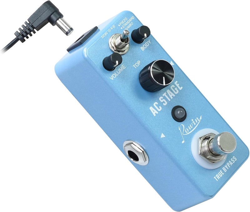 Rowin Acoustic AC Stage Acoustic Guitar Simulator Pedal - Image 5