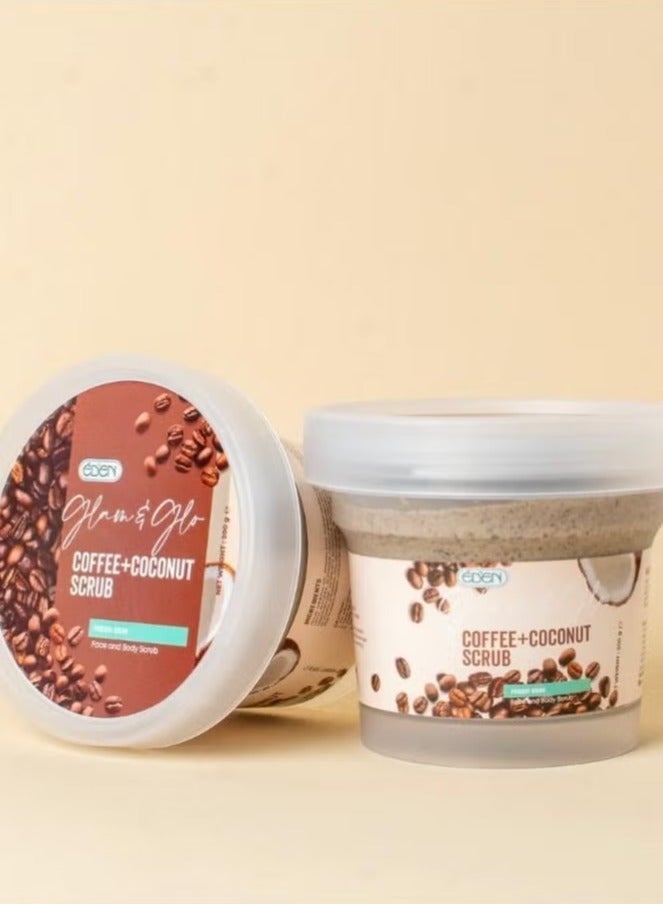 إيدين قهوة جلام آند جلو + مقشر جوز الهند 200 جرام