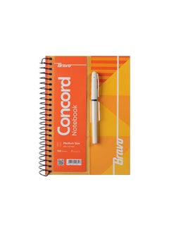 Bravo New Concord Notebook medium size 165x232mm- 7 Subjects - Orange  - Image 1