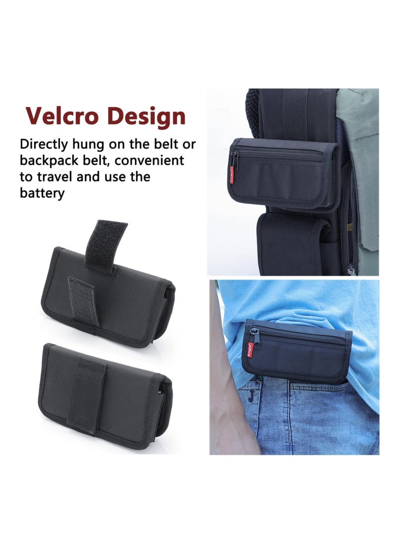 SYOSI Small DSLR Camera Battery Bag Pouch Holder Case Camera Battery Waist Bag Suitable for AA Battery and SD Card Holder Memory Card Case - Image 4