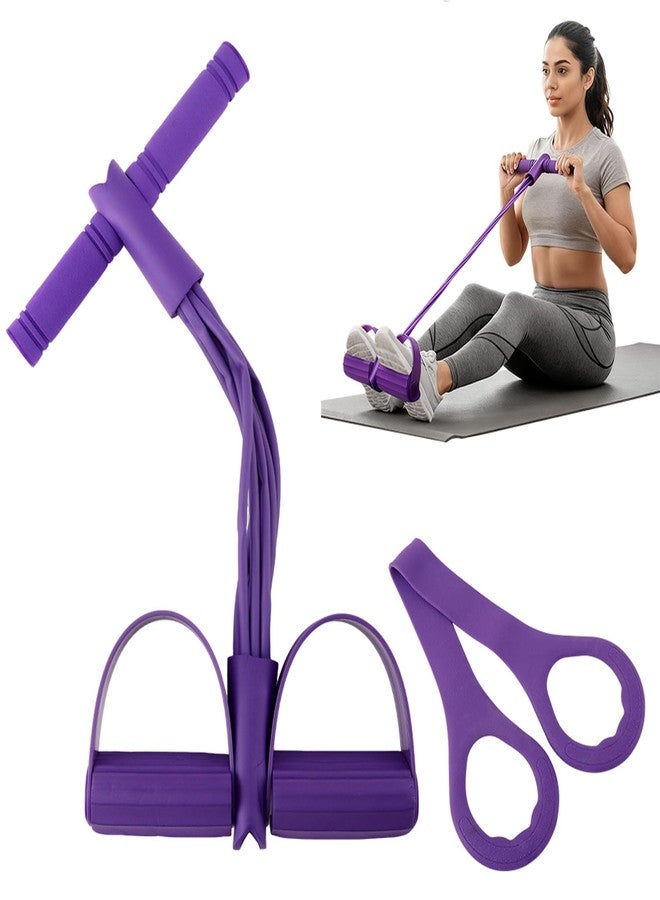 Yonderfume 21 Fitness Resistance Bands with Pedal Ankle Puller, Full Body Strength Training Equipment for Home Gym, Sit Up Assist, Toning Arms, Legs, Waist(Size:8 Tube) - Image 3