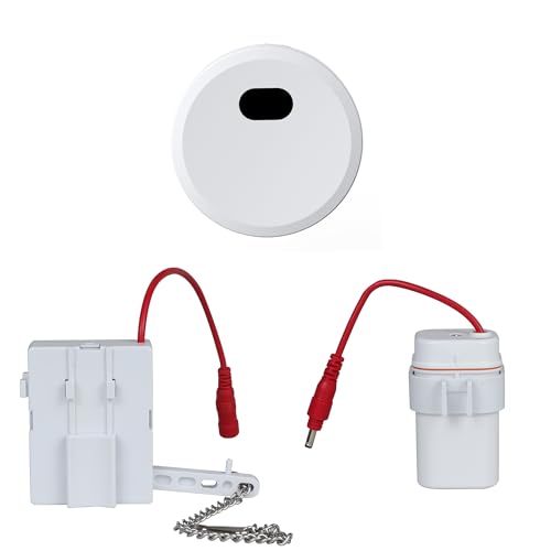 KERDE Automatic Toilet Flusher Kit Touchless Motion Sensor Flush for Toilet 12 Sensor Range BatteryPowered Easy Install Compatible with Most Toilets CN27B KERDE - Image 1