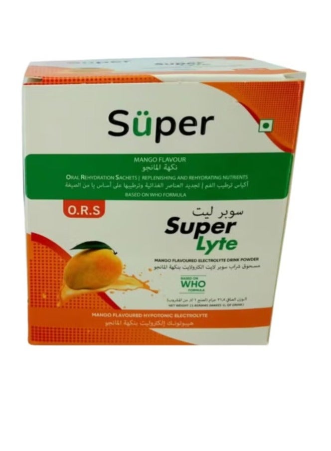 Super ORS Super Lyte Mango Flavour 21.8 g 10 Sachets