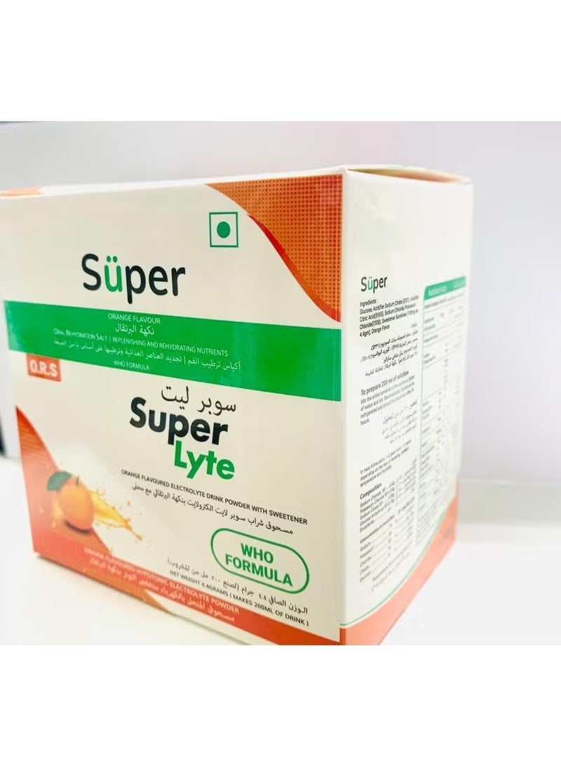 Super ORS Super Lyte Mango Flavour 21.8 g 10 Sachets - Image 1