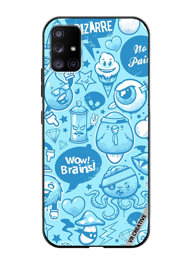 VR CREATIVE Protective Case Cover For Samsung Galaxy A71 5G Cold Street Art Design Multicolour - Image 1