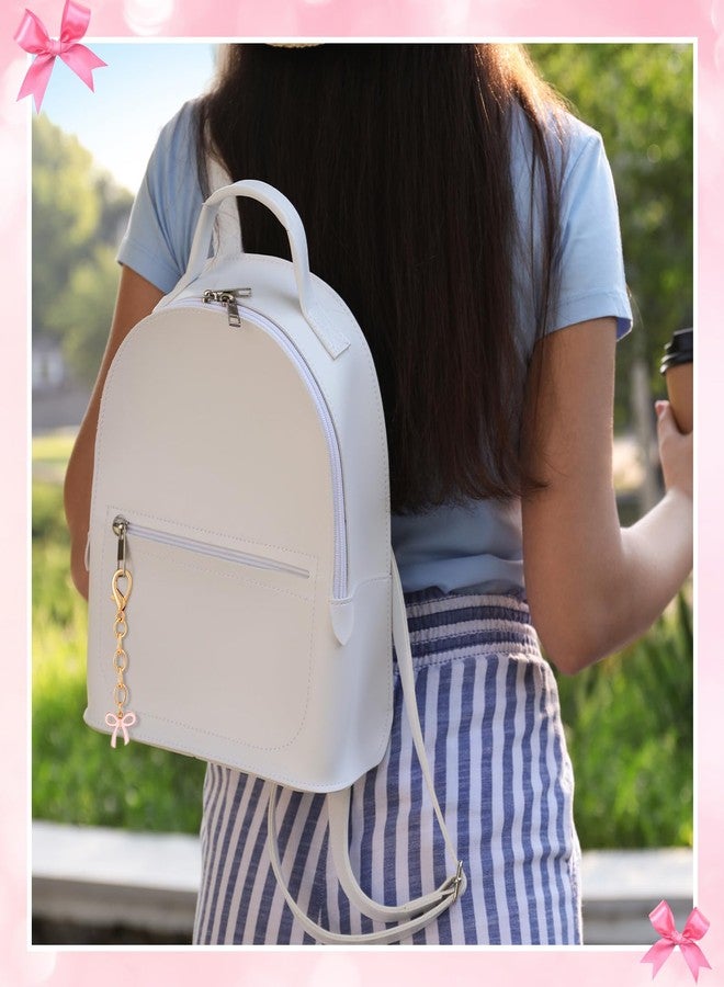 سوريو مجموعة Sureio من 30 قطعة من سلاسل المفاتيح المزينة بفيونكات، هدايا للحفلات، باللون الوردي/الأبيض/الأسود، سلاسل مفاتيح للنساء، هدايا تشجيع الفريق، هدايا عيد الميلاد، هدايا أنيقة وجذابة (وردي) - Image 4