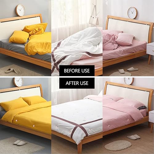 ARQIVO® Duvet Clips, Anti-Movement Fasteners, Cotton Quilt Grippers, Sheet Holder for Quilt Cover, Curtains, Socks, Pink, Pack of 16 - Image 5