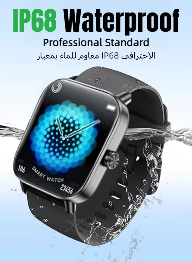 ريماكس ساعة WATCH20 الذكية المقاومة للماء بمعيار IP68، شاشة 1.83 بوصة عالية الدقة بالكامل، ساعة رياضية، مكالمات بلوتوث، مراقبة معدل ضربات القلب، مراقبة النوم، عمر بطارية طويل، متوافقة مع أجهزة أندرويد وiOS، لون فضي - Image 5