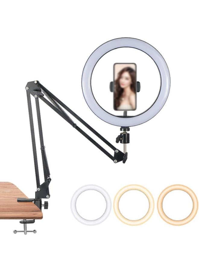 10.2in Selfie Ring Light With Tripod & Holder - Image 1