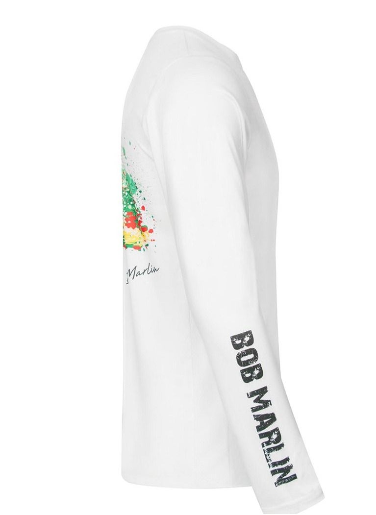 BOB MARLIN - Marlin Performance Shirt Rasta Marlin White-2Xl - Image 1